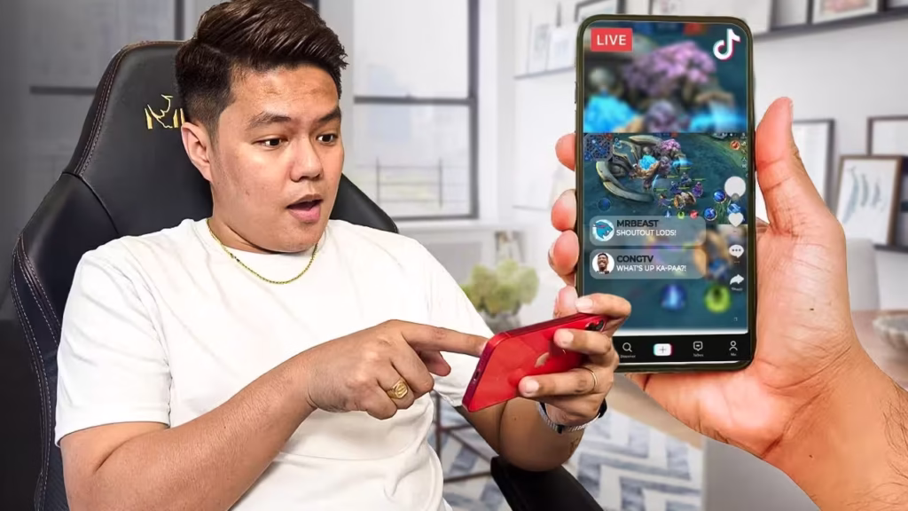 Cara Live TikTok dengan 2 HP