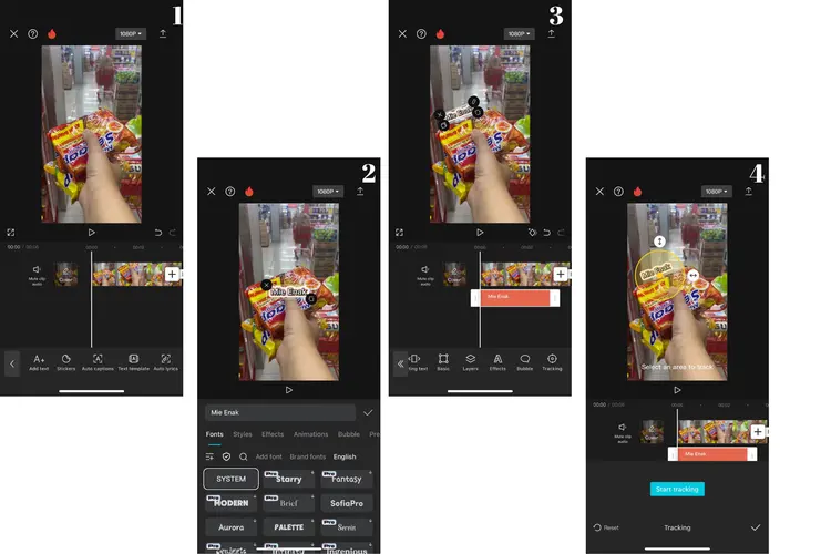 Cara Membuat Tulisan Bergantian di TikTok