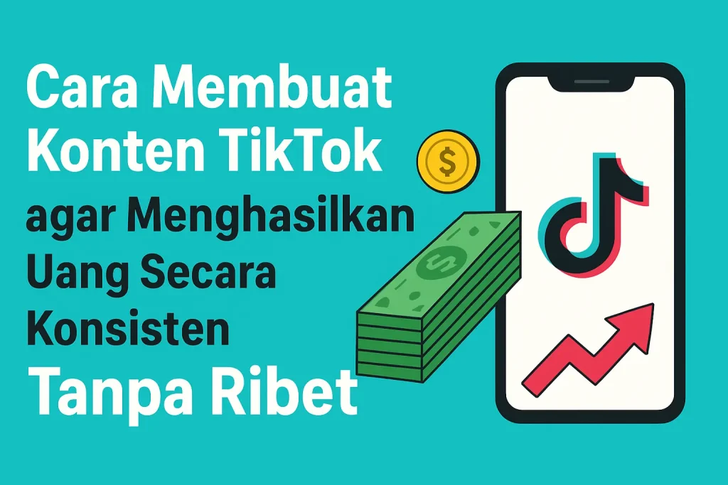 Cara Membuat Konten TikTok agar Menghasilkan Uang Secara Konsisten Tanpa Ribet