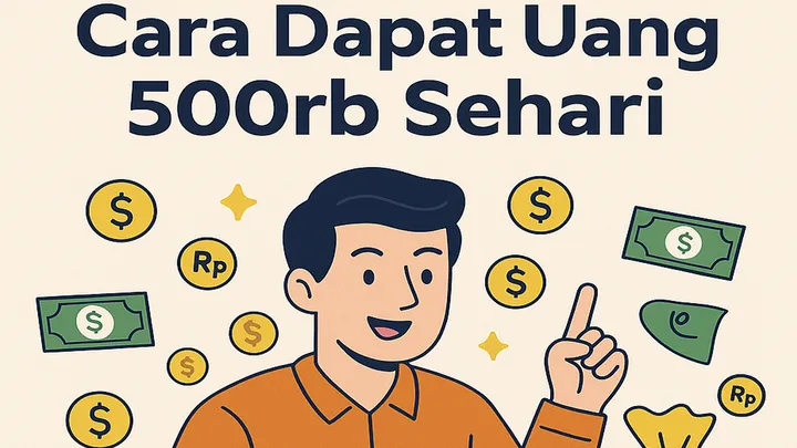 Cara Dapat Uang 500rb Sehari Tanpa Modal