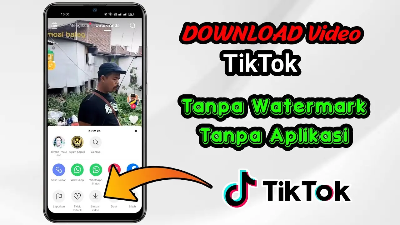 Cara Download Video TikTok Tanpa Watermark Tanpa Aplikasi, 100% Works