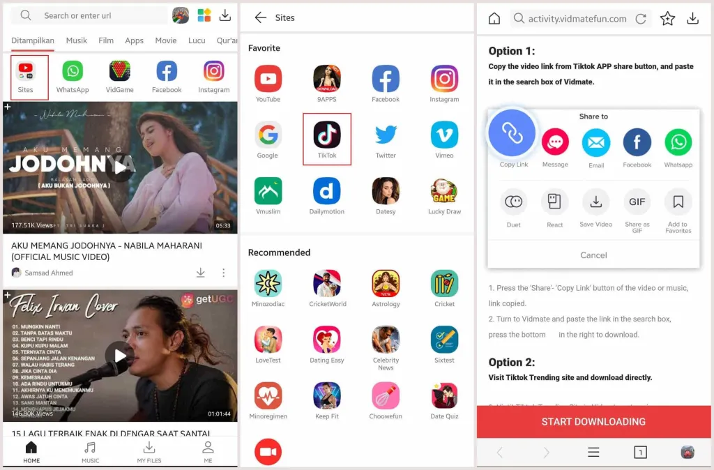 Cara Download dan Instal Aplikasi Vidmate